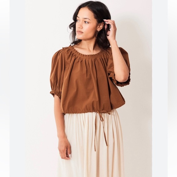 NEW THE GREAT. hills top in suntan - Picture 2 of 10